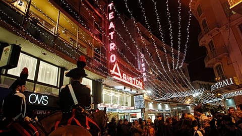 Extérieur du théâtre Ariston de Sanremo