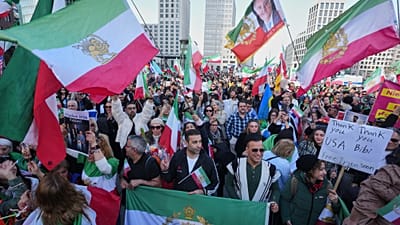 In Berlin demonstrierten am Samstag rund 1.600 Menschen gegen das iranische Regime.