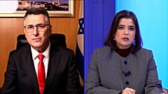 Gideon Sa'ar, minister spraw zagranicznych Izraela i Maria Tadeo, Euronews