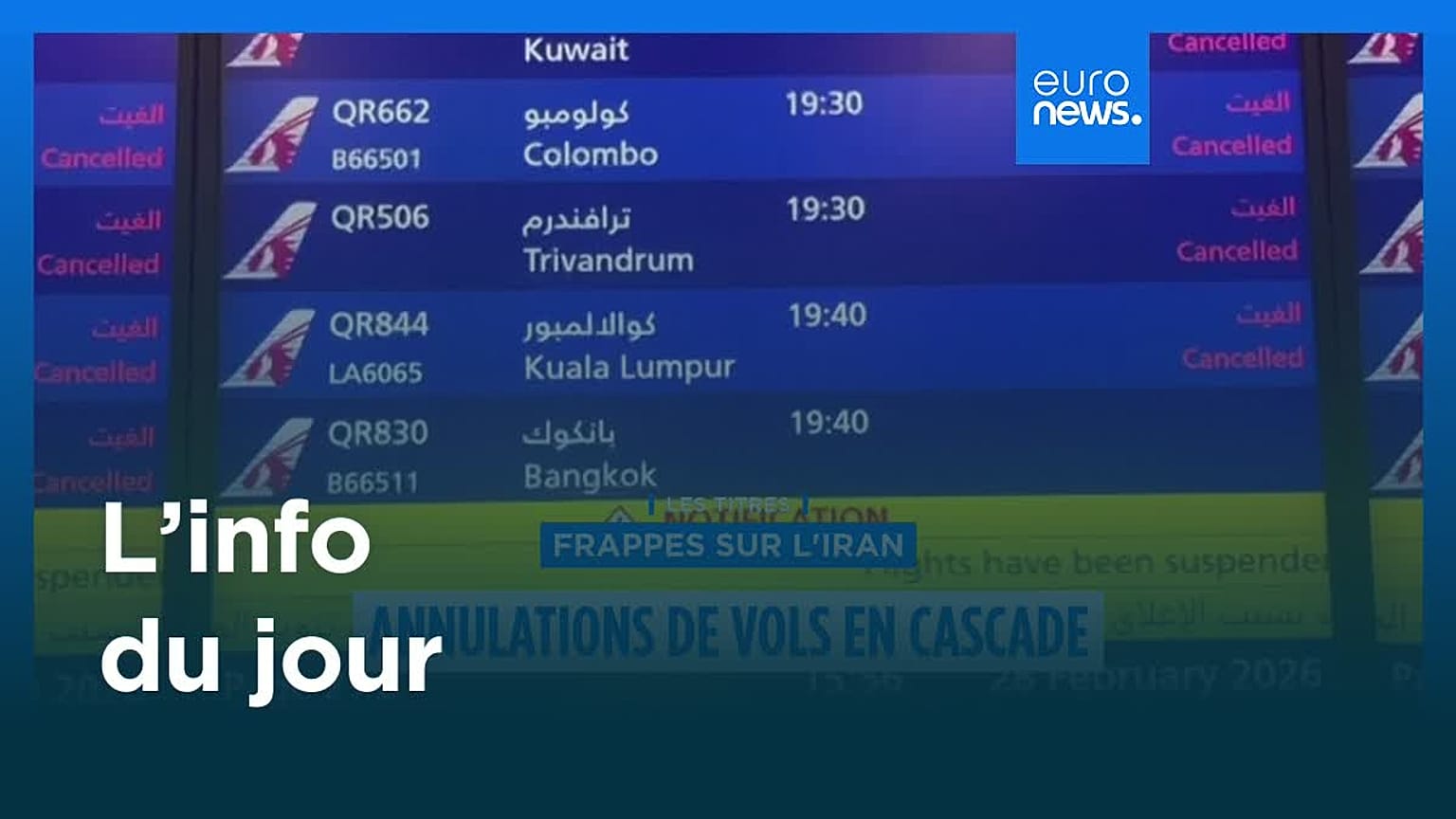 L’info du jour | 1er mars 2026 - Soir