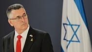 Israeli prime minister Gideon Sa'ar photographed 