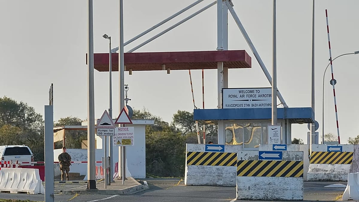 Britain says drone hit its military base in Cyprus, the first impact of Mideast conflict in Europe