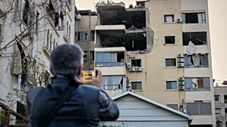 آثار القصف الإسرائيلي على الضاحية الجنوبية