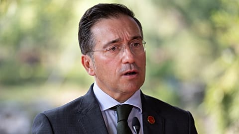 O Ministro dos Negócios Estrangeiros espanhol, José Manuel Albares