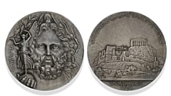 The world’s first Olympic medal, dating back to the first modern Olympic Games in Athens in 1896