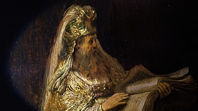 „Widzenie Zachariasza w świątyni” Rembrandta van Rijna