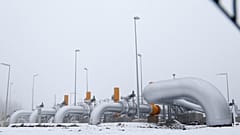 Archivbild: Erdgas-Pipeline-Station im Dorf Primda im Westen Tschechiens, aufgenommen am 14. Januar 2013.