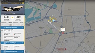 The first flight from Abu Dhabi since Iran attacks began has taken off