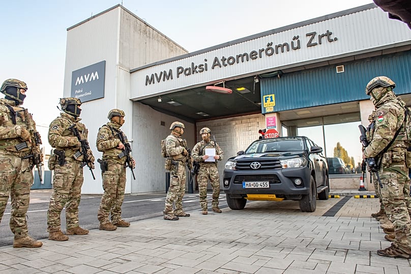 A Paksi Atomerőmű védelmére vezényelt raj eligazítása 2026. március 1-jén.