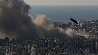 Момент удара по Бейруту