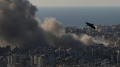 Момент удара по Бейруту
