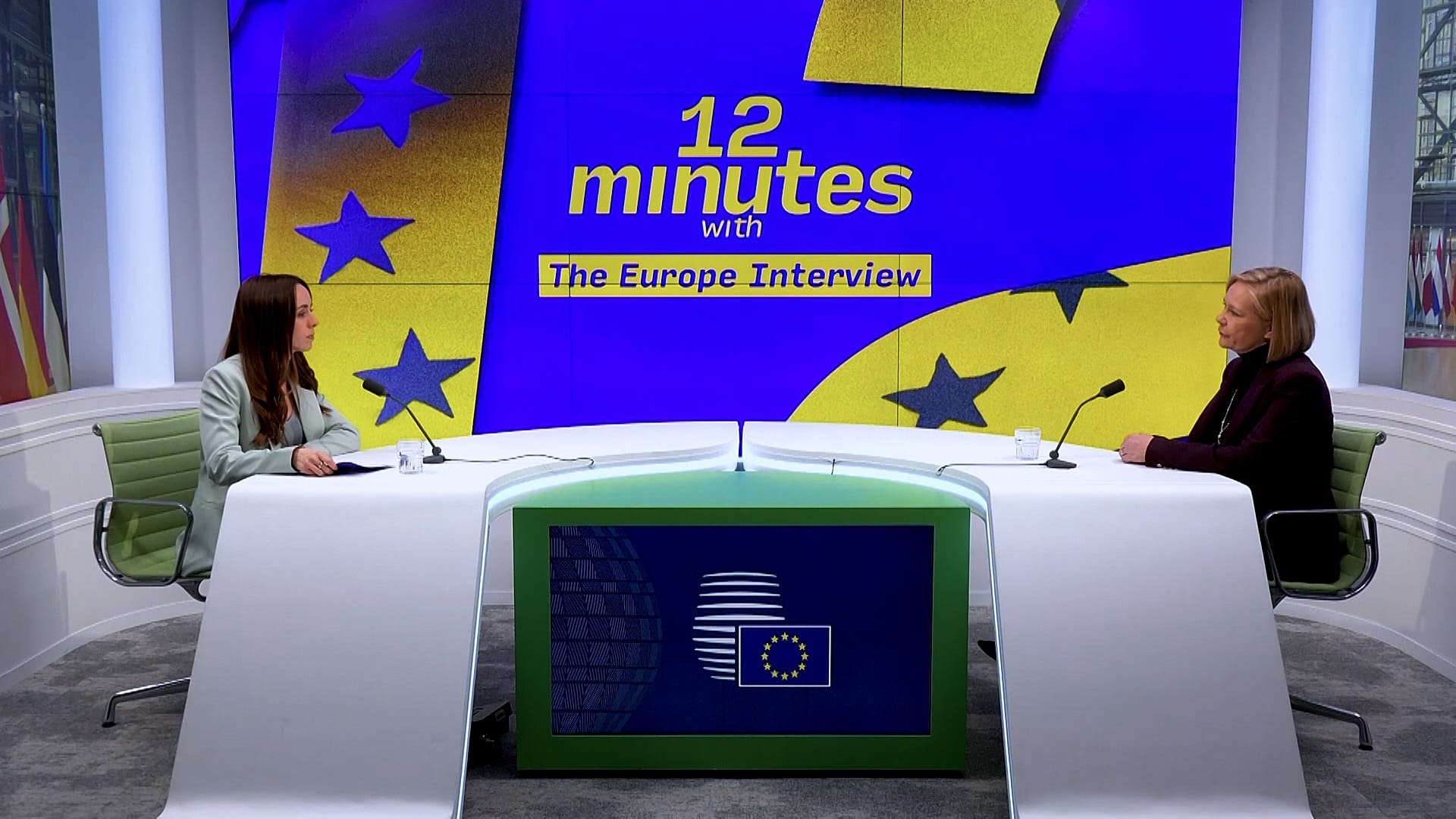 Η υπουργός Εσωτερικών της Φινλανδίας, Μάρι Ράντανεν, κατά τη διάρκεια συνέντευξής της στο Euronews. Τετάρτη 5 Μαρτίου 2026