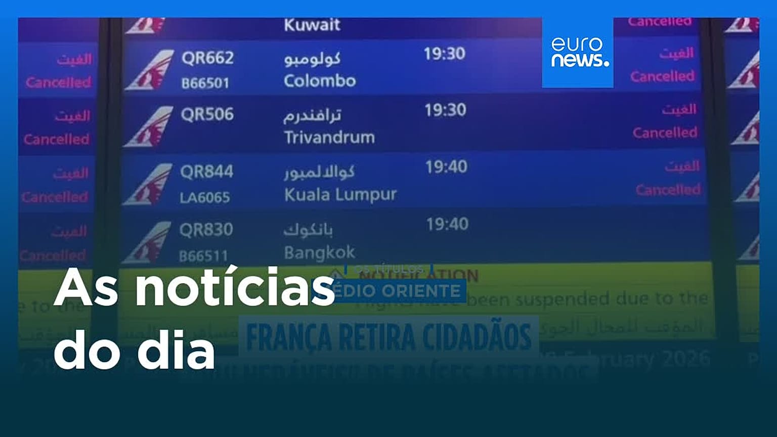 Notícias do dia | 3 de março 2026 - Noite