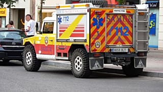 Un vehículo del Samur, de una foto de archivo.