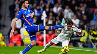 Rodrygo, Getafe'ye karşı oynanan maçta.