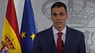 El presidente del Gobierno español, Pedro Sánchez, habla durante una conferencia de prensa, el 4 de marzo de 2026.