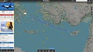 Στιγμιότυπο της πορείας της πτήσης Α3902