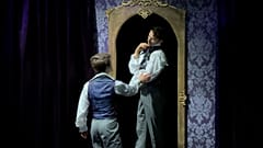 Fragment spektaklu tanecznego "Portret Doriana Greya" w Teatrze Roma w Warszawie.