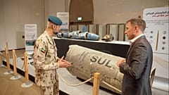 UAE official shows Euronews intercepted missile debris