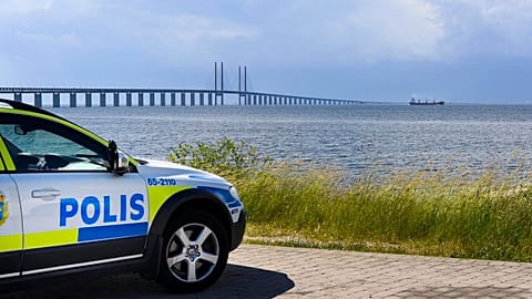 Un coche de la Policía de Malmö 