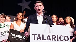 Przedstawiciel stanu Teksas James Talarico wygrywa prawybory Demokratów do Senatu, 3 marca 2026 r. w Austin.