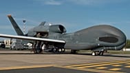Un RQ-4 Global Hawk dalla base aeronautica navale di Sigonella, in Sicilia, nel 2019