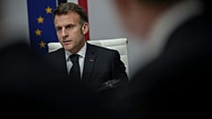 Emmanuel Macron im Élysée-Palast am 1. März 2026.