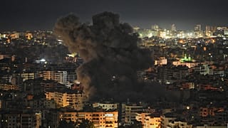 Авиаудар по южному пригороду Бейрута Дахии, 5 марта 2026 года.