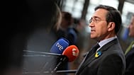 José Manuel Albares, ministro de Asuntos Exteriores de España, durante un Consejo Europeo del 23 de febrero de 2026