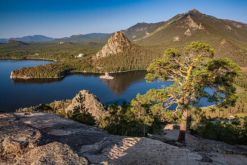 Astana yakınlarındaki Burabay sayfiye bölgesi, Kazakistan