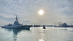 ARCHIVO: Imagen de la fragata Cristóbal Colón de la Armada española.
