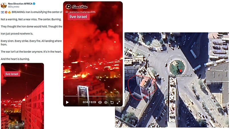 Image claimed to show Tel Aviv is actually from Algeria. 