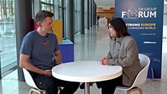 Nikolaj Coster-Waldau, actor and UN ambassador and Maria Tadeo, Euronews