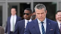 US-Kriegsminister Pete Hegseth während einer institutionellen Veranstaltung.