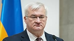 Ukrainian Foreign Minister Andrii Sybiha in Kyiv, Ukraine, Friday, Feb. 6, 2026. (AP Photo/Serge