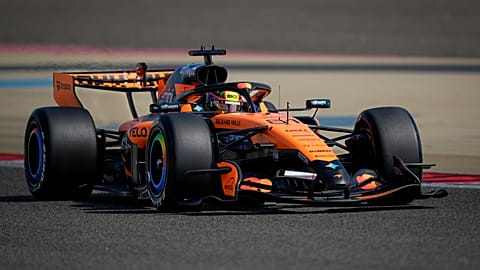 McLaren driver Oscar Piastri on track during the Formula 1 pre-season test in Sakhir, Bahrain, 2026.