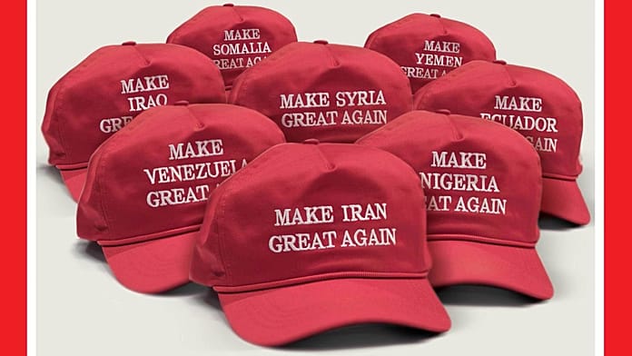 Eight countries, eight red caps: TIME drops controversial and MAGA-misunderstood cover