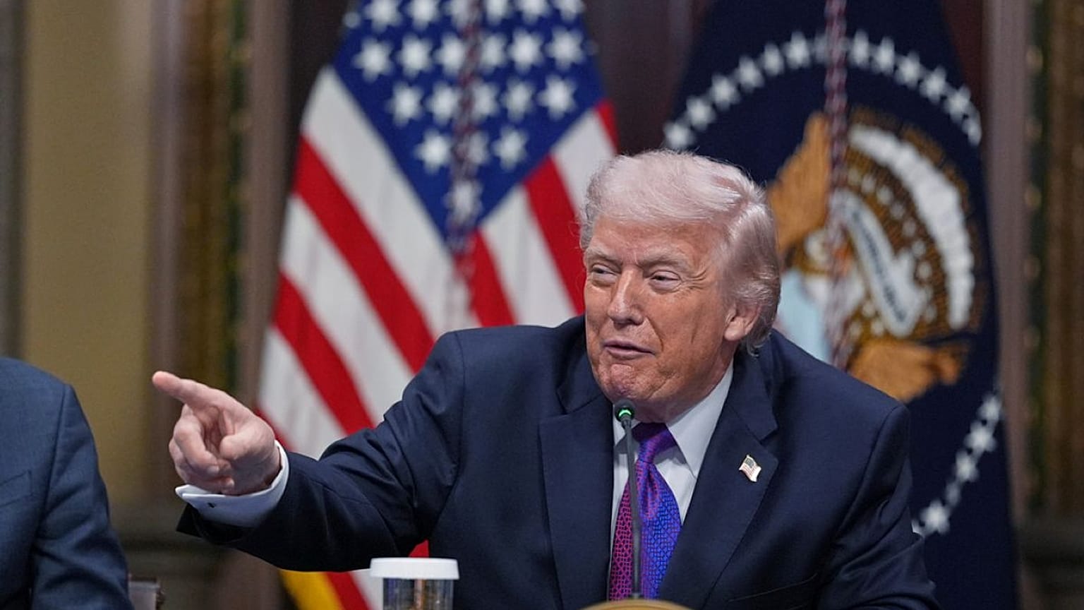 الرئيس دونالد ترامب يلقي كلمةً البيت الأبيض، يوم الأربعاء 4 مارس/آذار 2026، في واشنطن.