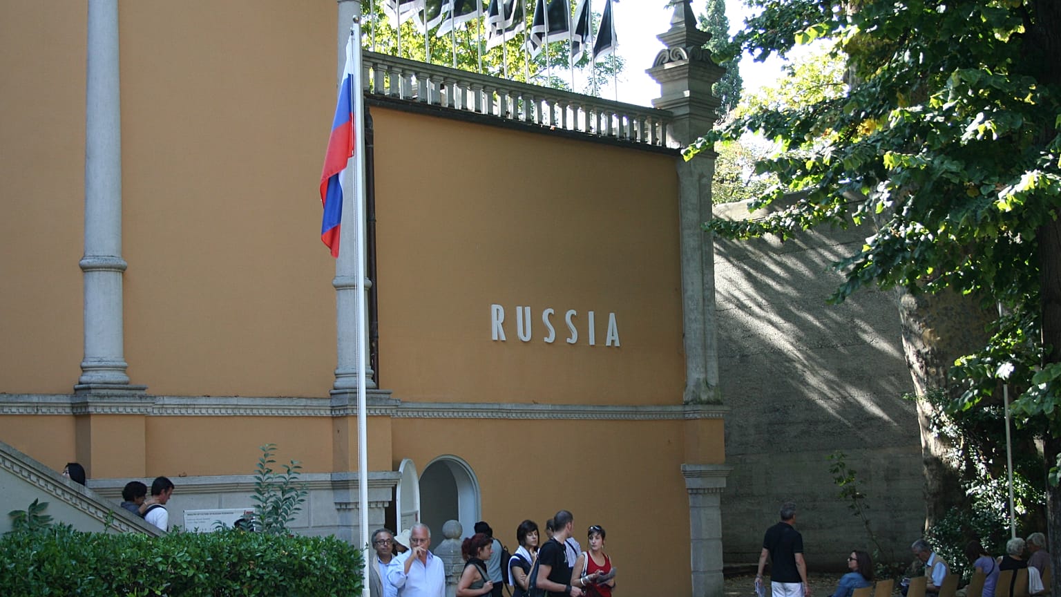  Le pavillon russe dans les jardins de la Biennale de Venise, 2009.