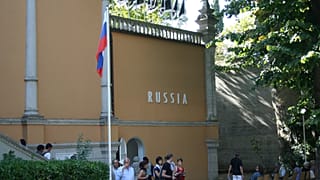  Le pavillon russe dans les jardins de la Biennale de Venise, 2009.