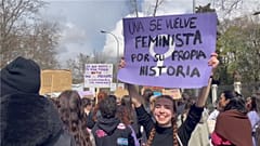 Demonstration in Madrid anlässlich des Internationalen Frauentags, 8. März 2026