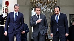 FOTO: Mitsotakis - Macron - Christodoulides