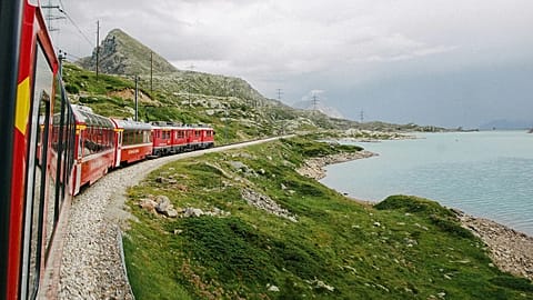The Bernina Express in Switzerland 