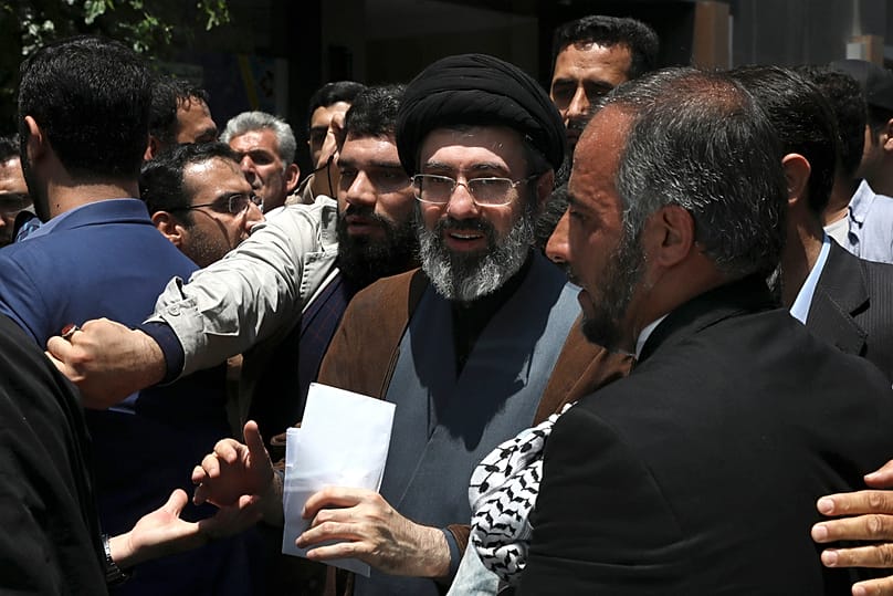 Mojtaba Khamenei, le fils du guide suprême iranien, l'ayatollah Ali Khamenei, assiste au rassemblement annuel de la Journée de Qods, à Téhéran, le 31 mai 2019.