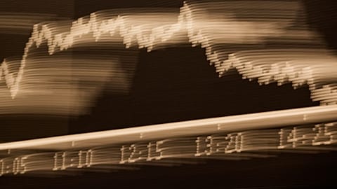 The stock market in Frankfurt, Germany