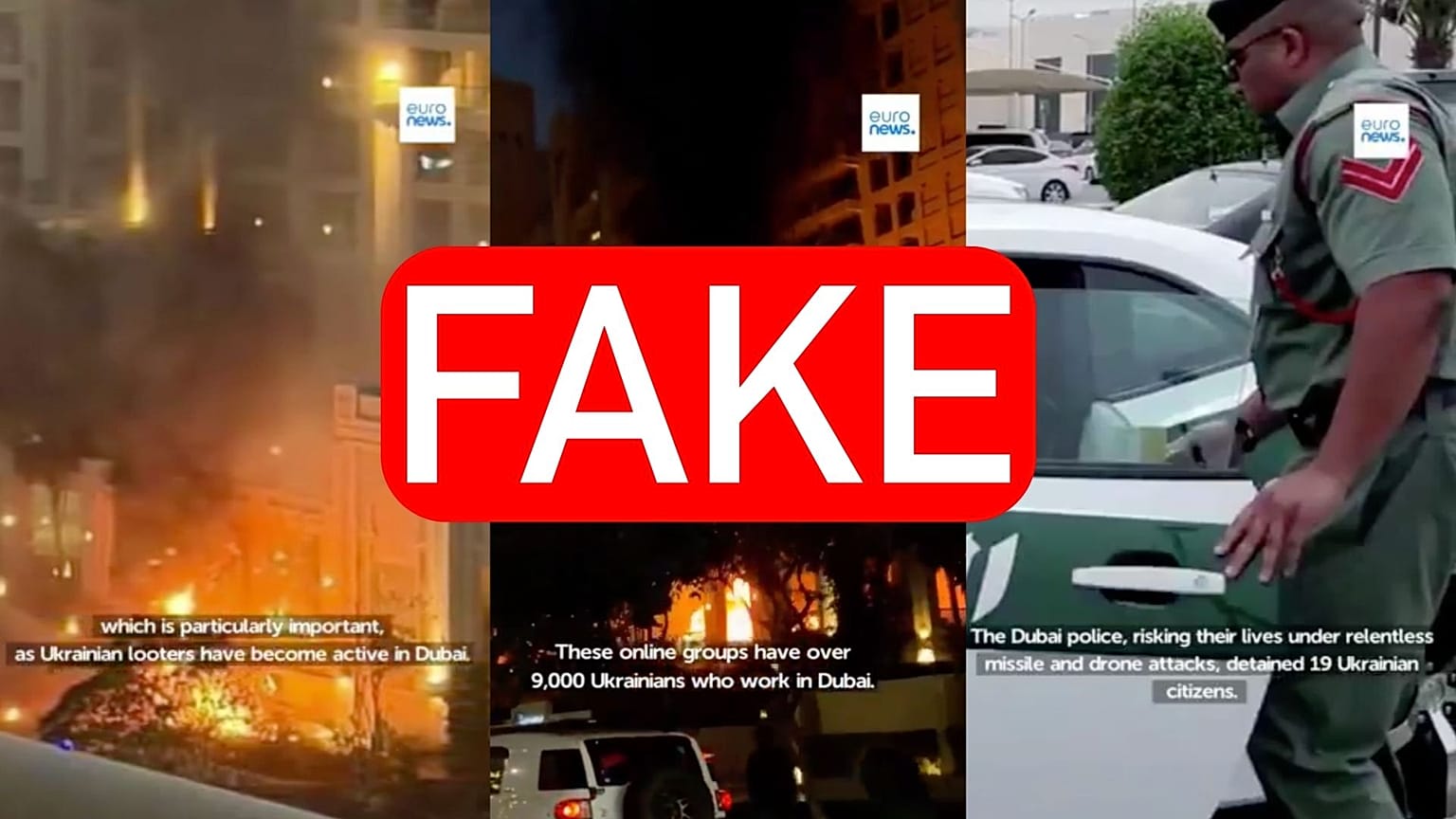Fake Euronews videos posted on social media