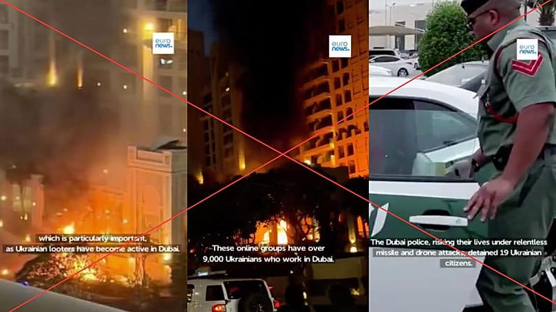 Doctored Euronews reports