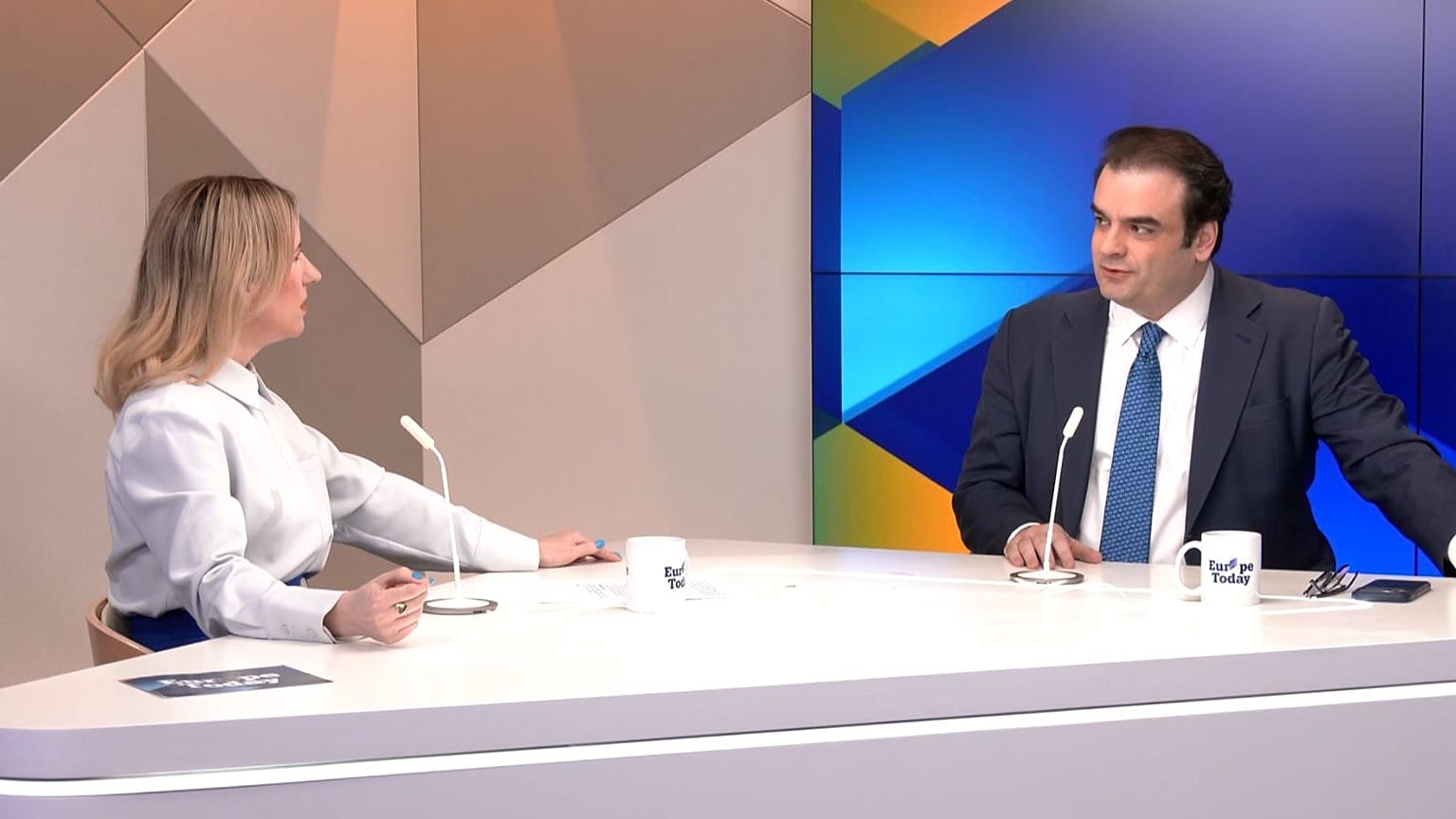 O Κυριάκος Πιερρακάκης από τη συνέντευξή του στο euronews και την εκπομπή Europe Today