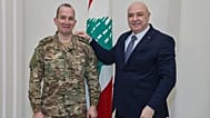 الرئيس اللبناني جوزاف عون يلتقي قائد الجيش رودولف هيكل في بعبدا – 13 مارس 2025.