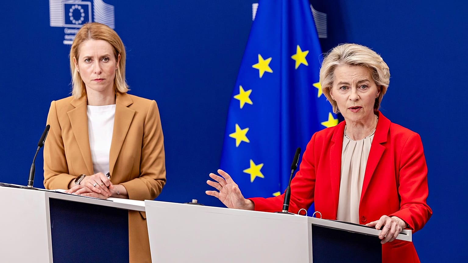 Kaja Kallas e Ursula von der Leyen.